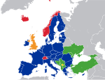 L'Union européenne et les pays candidats présents et passés.