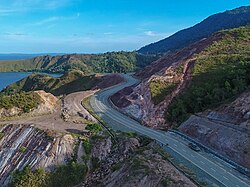 Trans-Papua road in Gunung Botak