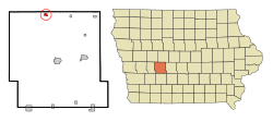 Location of Bayard, Iowa