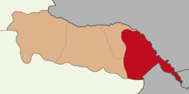 Map showing Aralık District in Iğdır Province