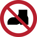 P060 – No outdoor footwear