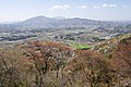 高峯より見た岩瀬盆地と筑波山地