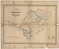 Map of municipality Wisch, with (farm)house names, 1850