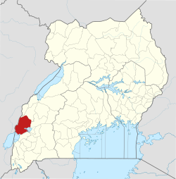 District location in Uganda