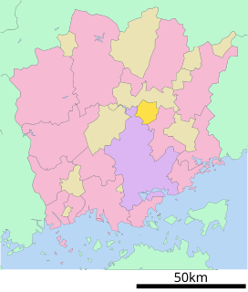 久米南町位置図