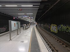 Another view of the Rodalies de Catalunya platform