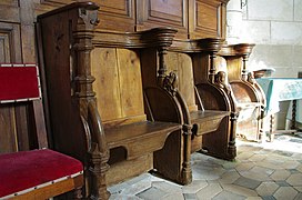 Stalles dans l'église Saint-Martin.