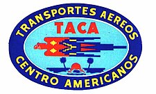 A logo reading "Central American Air Transports" in Spanish with a red and blue bird in the center