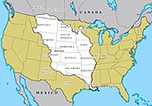The Louisiana Purchase (shown in white)