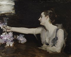 Madame Gautreau Drinking a Toast, c. 1882–83