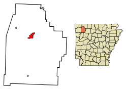 Location in Madison County, Arkansas