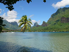 Vue de la baie de Cook sur Moorea.