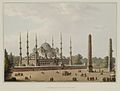 Engraving by William Watts after Luigi Mayer of the Atmeydanı and the Blue Mosque