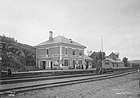 Gare de Nesttun, fotografert 1892.