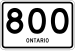 Ontario Highway 800 shield