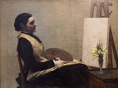 L'Etude (portrait de Sarah Elizabeth Budgett), 1883, Tournai, musée des Beaux-Arts.