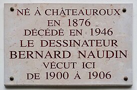 Plaque au no 13 bis.