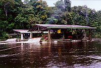 A photo I took of a gold-dredger on the Potaro River in Guyana