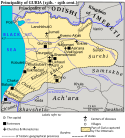 Location of Guria