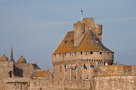 Le donjon du château de Saint-Malo.