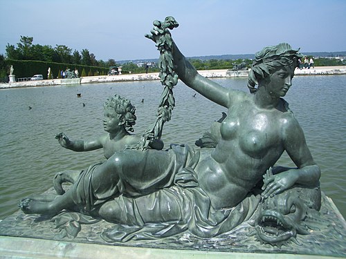 Nymphe with Child Triton, 1685–86, Versailles, Park, Bassin du Nord