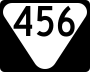 State Route 456 marker