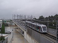 Fahrzeug vom Typ Urbos 2 auf der Linie 1 der Metro Sevilla