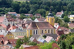 Beratzhausen with the Church of Saints Peter and Paul