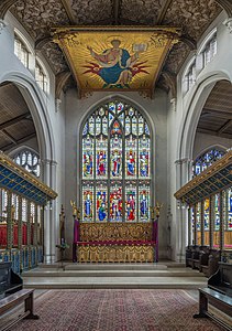Sanctuary of St Cyprian's Church, by Diliff