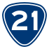 Provincial Highway 21 shield}}