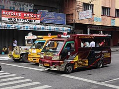 Tacloban multicabs along Justice Romualdez Avenue