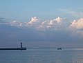 Lighthouse on the coast of the Baltic Sea (Travemünde)