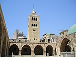 Great Mosque of Tripoli (circa 1294); the arcades are Mamluk but the minaret was an earlier Christian structure[130]