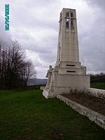 The monument at Vauquois shaped like a "Lantern of Death"