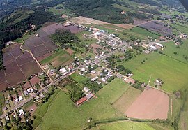 Vista aérea da cidade de Mampituba/RS.