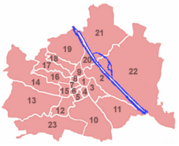 Wiens distrikt. Alsergrund har nummer 9.