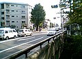 小平市の喜平橋。杉並方面から玉川上水の北に沿って来た街道は、ここで玉川上水を渡り、今度は南に沿ってあきる野方面へ向かう。