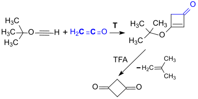 Synthese von 1,3-Cyclobutandion aus tert.-Butoxyacetylen