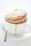 Berry soufflé in a coffee cup