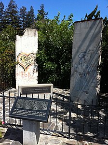 A portion of the Berlin wall in Mountain View, California
