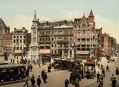Dam Square, by the Detroit Publishing Company (edited by Durova)