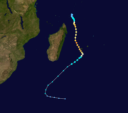 Trajectoire de Bejisa.