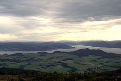 View of southern Byneset, looking south