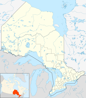 Map showing the location of White Lake Provincial Park
