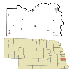 Location of Eagle, Nebraska