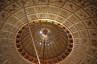 ...the coffered ceiling ...