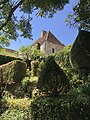 jardin de buis du château.