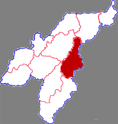 Contea di Linyi – Mappa