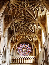 Cathedral vault and rose window