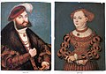 El elector de Sajonia Juan Federico y su mujer por Lucas Cranach el Joven (1515-1586).